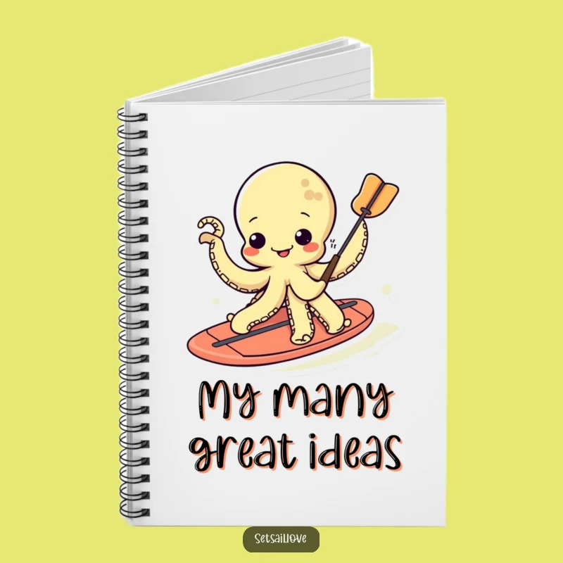 Funny Kawaii Octopus Notebook: Jot Down Ideas with Sea-Laughter